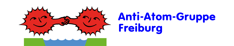 Logo Anti-Atom-Gruppe Freiburg, Titel der Homepage