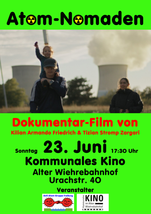Plakat Doku-Film Atom-Nomaden, 23.06.24 - Grafik: Samy - Creative-Commons-Lizenz Namensnennung Nicht-Kommerziell 3.0
